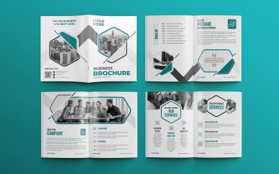 Plantilla de folleto multipropósito de 16 páginas de propuesta comercial moderna 03