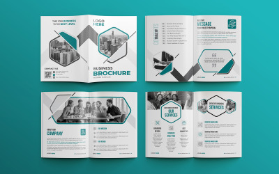 Proposta commerciale moderna Modello di brochure multiuso di 16 pagine 03