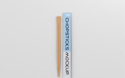 Realistic Chopsticks Mockup