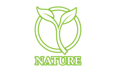 Eco bladgroen natuurelement ga groen logo v32