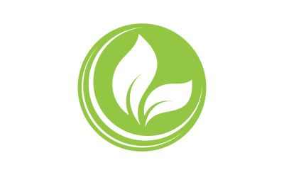 Eco bladgroen natuurelement ga groen logo v55