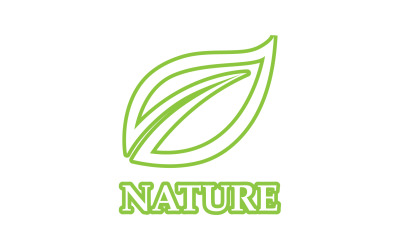 Eco hoja verde naturaleza elemento ir verde logo v43