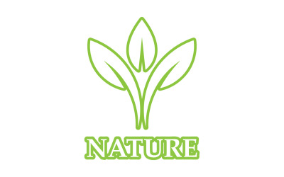 Eco leaf green nature element go green logo v19