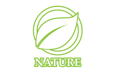 Eco leaf green nature element go green logo v21