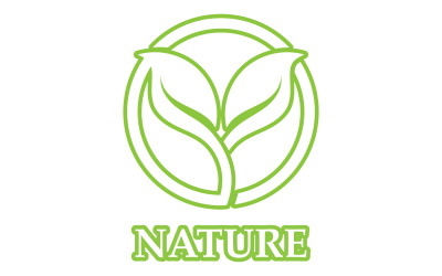 Eco leaf green nature element go green logo v22