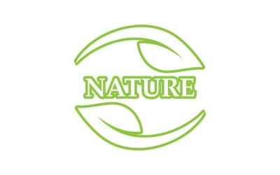 Eco leaf green nature element go green logo v41