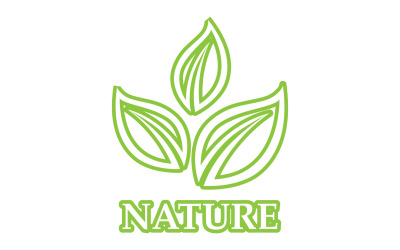 Eco leaf green nature element go green logo v44