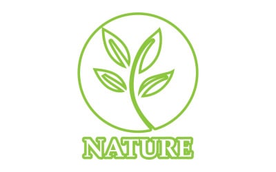 Eco leaf green nature element go green logo v46