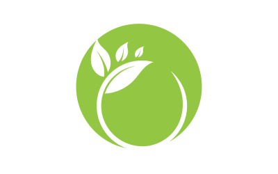 Eco leaf green nature element go green logo v52