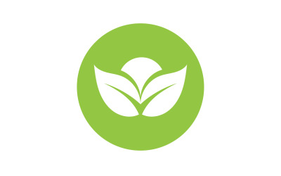 Eco leaf green nature element go green logo v54
