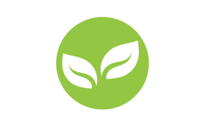 Eco leaf green nature element go green logo v56