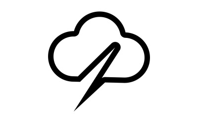Cloud logo icon server save data template design v45