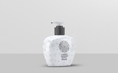 Cosmetic Dispenser Bottle Mockup 3