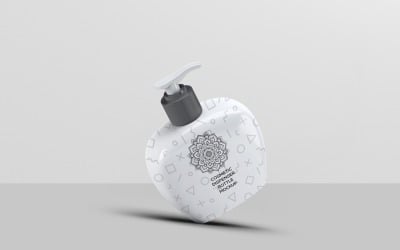 Cosmetic Dispenser Bottle Mockup 5