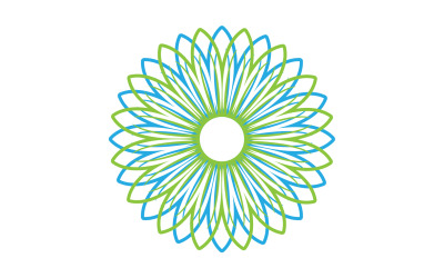 Flower beauty logo icon design template v1