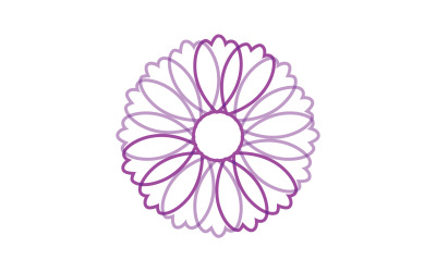 Flower beauty logo icon design template v3