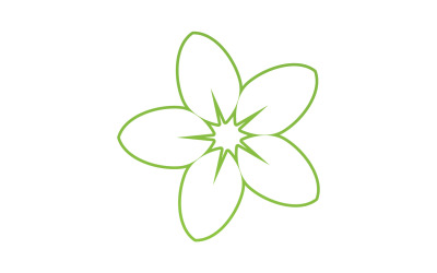 Virág szépség logó ikon tervezősablon v2
