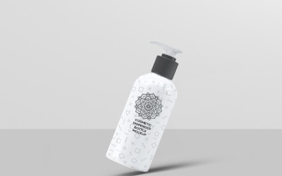 Cosmetic Bottle Dispenser Mockup 4