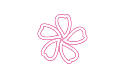 Flower beauty logo icon design template v10