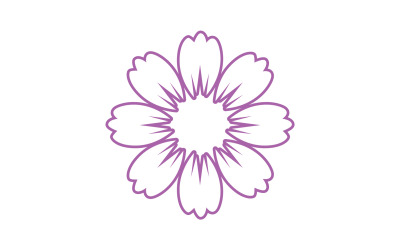 Flower beauty logo icon design template v6