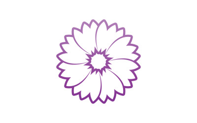Flower beauty logo icon design template v8