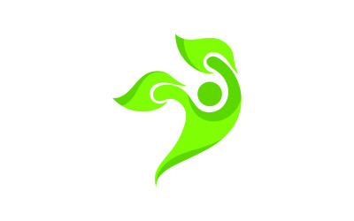 Leaf eco green tree logo nature template design v31