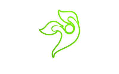 Leaf eco green tree logo nature template design v3