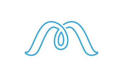 M initial business name logo v1