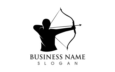 Archer-Logo und Symbolvorlage, Vektordesign v1