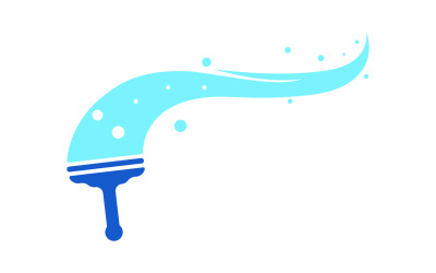 Dolor cepillo logotipo plantilla diseño vector v2