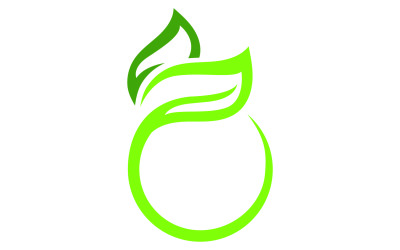 Leaf eco green tree logo naturaleza plantilla diseño v36