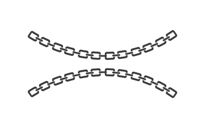 Elemento del modello di disegno vettoriale a catena v9