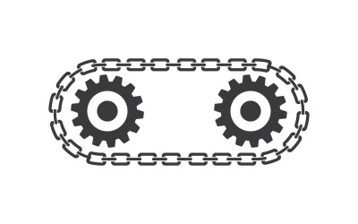 Kettenvektor-Design-Vorlagenelement v23