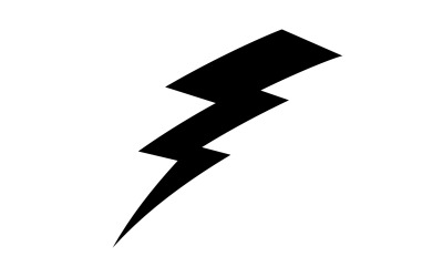 Thunderbolt flash fulmine logo modello design v8