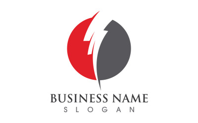 Thunderbolt flash lightning logo template design v15