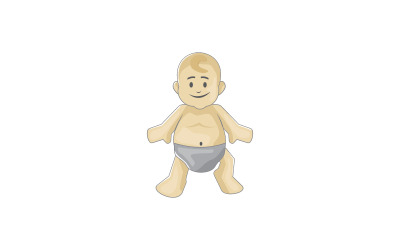 babyställ logotyp malldesign