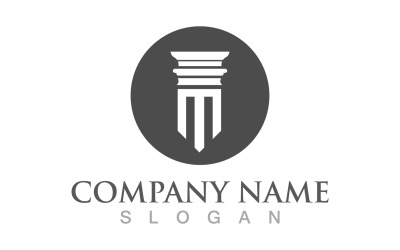 Pillar logo and symbol design vector v10