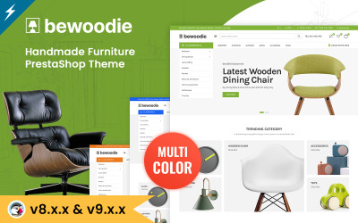 Bewoodie – тема PrestaShop для меблів, декору та рукоділля