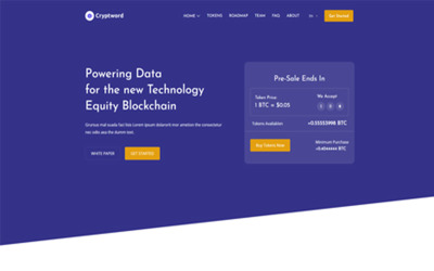 Boston - Bitcoin & Cryptocurrency ICO Landing Page HTML Template