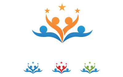 Community team group unity friend success health logo v30
