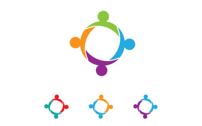 Community team group unity friend success health logo v5