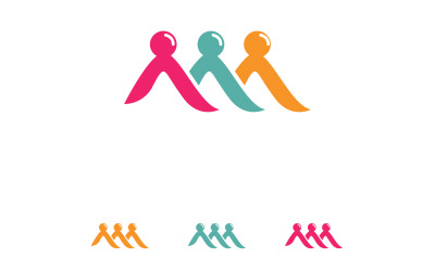 Community team group unity friend success health logo v8