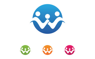 Community team group unity friend success health logo v9