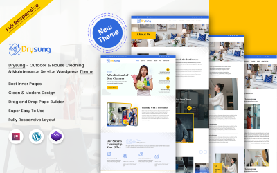Drysung - Outdoor &amp;amp; House Cleaning &amp;amp; Maintenance Service Wordpress Theme