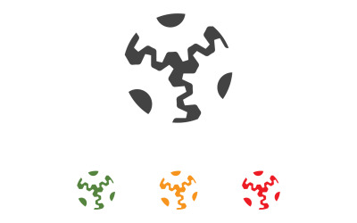Logo-Vorlage für Getriebemaschinenindustrie, Designvektor v15