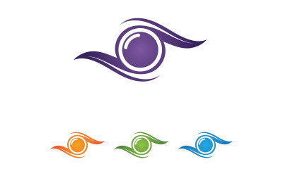 Plantilla de diseño de logotipo de salud ocular v3