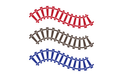 Plantilla de elemento de diseño de vías de tren v11