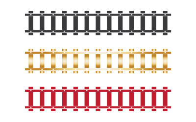 Plantilla de elemento de diseño de vías de tren v12