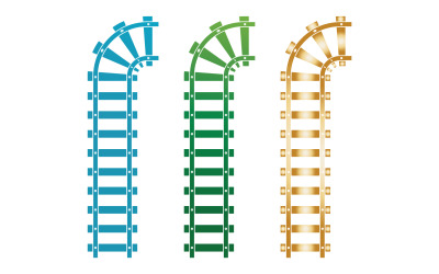 Plantilla de elemento de diseño de vías de tren v13