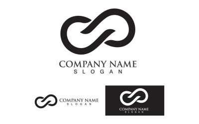 Infinity loop line business logo vector Graphic v1